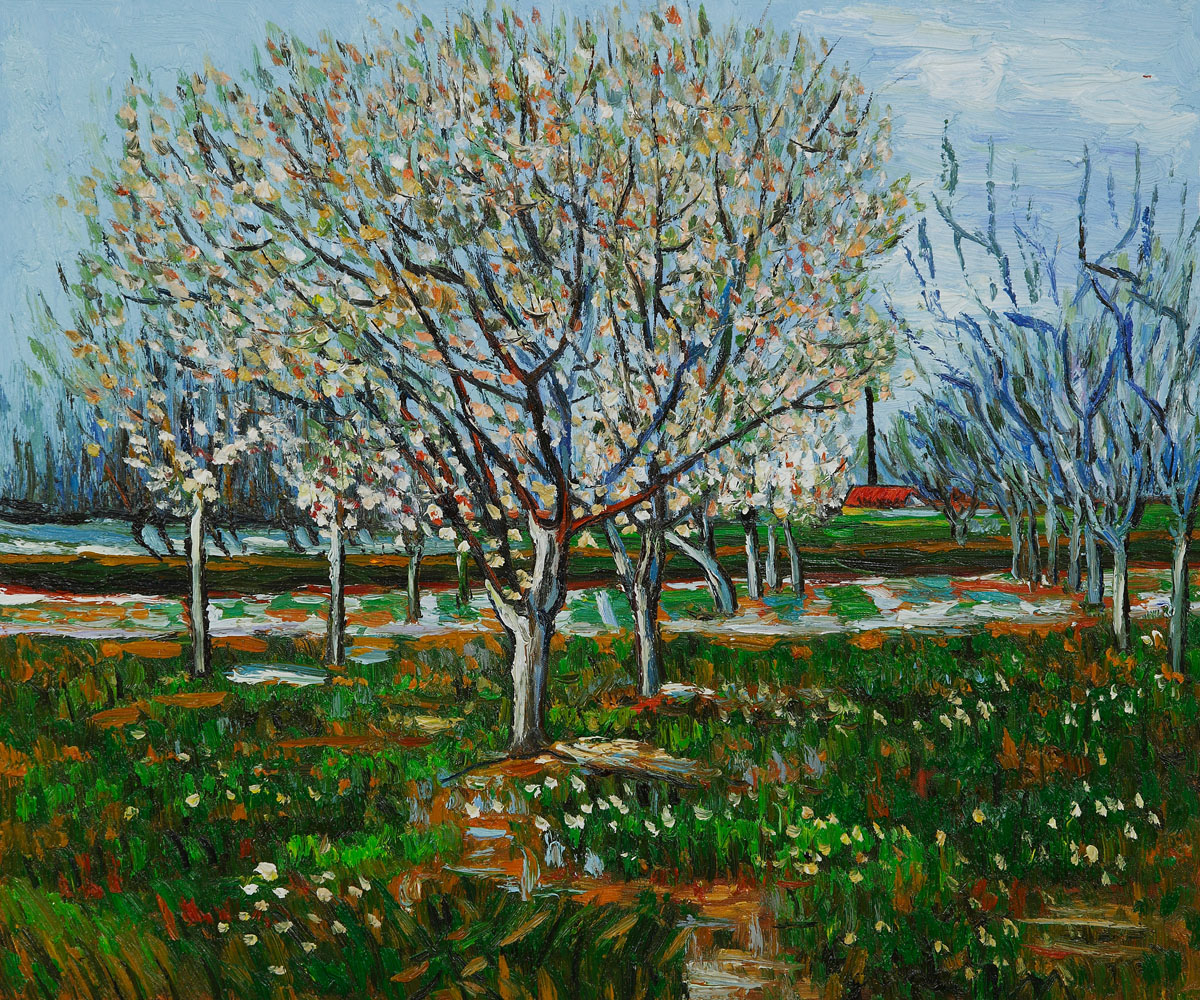 Orchard in Blossom (Plum Trees) by Vincent Van Gogh